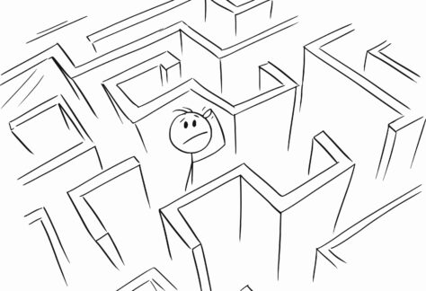 StrichmännchenLabyrinth_Zdenek Sasek_istockklein